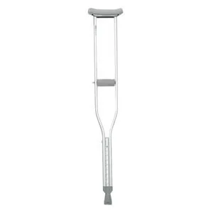 Professional Medical Imports - 1055A - Push Button Aluminum Crutch, Adult, Adjustable Height