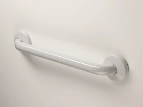 Ponte Giulio  - G02JAS02D2 - Maxima Straight Vinyl Coated Grab Bar With Safety Grip and Cover Flange