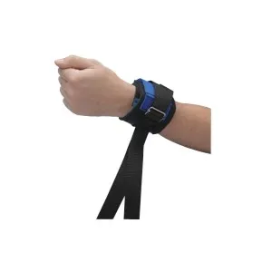 Tidi Products - From: 2790 To: 2798 - Non Locking Twice as Tough Wrist Cuff, 12" x 2 1/2" Neoprene, 48 1/2" Strap, Connecting Double Strap