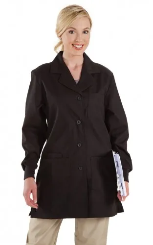 Prestige Medical - From: 5820 To: 5821 - Healthcare Apparel Women's Fashion Lab Coats Black