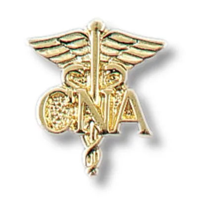 Prestige Medical - 97 - Cloisonn&eacute; Tacs - Cloisonn&eacute; Insignia Tacs - Certified Nursing Assistant (caduceus)