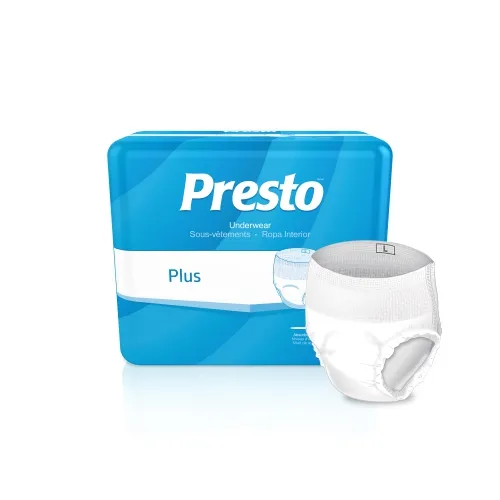 Presto Absorbent Products - From: AUB01021 To: AUB01051  Presto Classic Underwear, Plus Absorbency