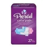 First Quality - Prevail Curve - PBC-923 - Bladder Control Pad Prevail Curve 14 Inch Length Heavy Absorbency Polymer Core One Size Fits Most