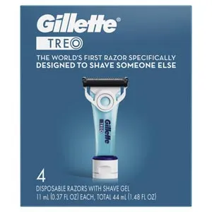 Procter & Gamble - 4740066597 - Gillette Treo Disposable Razors, w/ Shave Gel