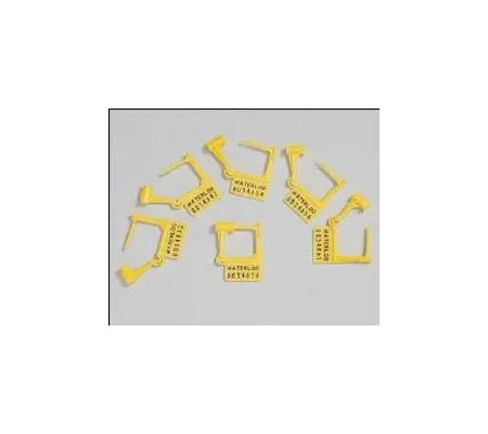 Waterloo Industries - PS-100 - Tamper Evident Locking Tag Snap-lock Yellow Plastic