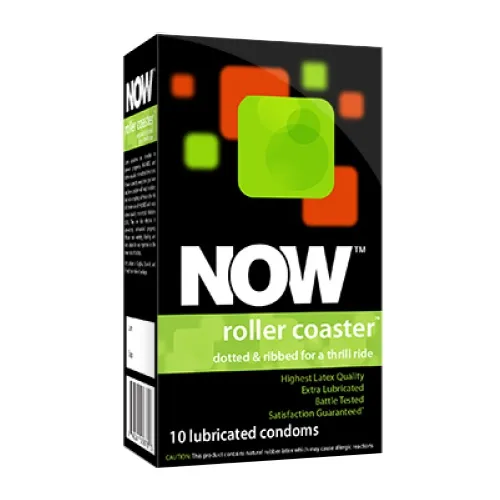 Quest Products - NW00678 - Now Roller Coaster Ribbed and Dotted Condoms