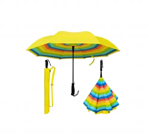 Rain Stoppers - S038RAINBOW - Auto Inverted Cloud, Rainbow, Red, Navy