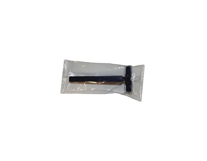 New World Imports - RAZ2B - Twin Blade Razor, Stainless Steel, Clear Removable Safety Cap, One-Piece Navy Handle, Individually Wrapped in Polybag, 100/bx, 5 bx/cs (28 cs/plt)