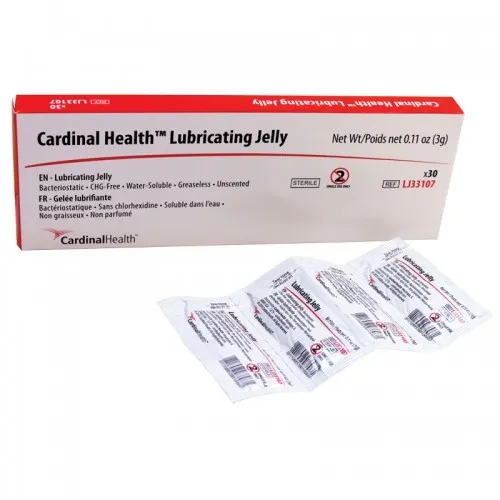 Reliamed From: LJ33107G To: LJ33121 - Cardinal Health Lubricating Jelly 3g Packet. Flip Top Tube