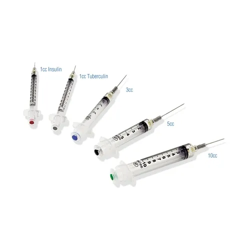 Retractable Technologies - From: 11051 To: 11071  Safety Syringe with Hypodermic Needle, 10ml, 21G x 1", 100/bx, 6 bx/cs