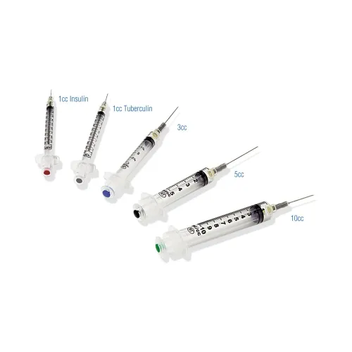 Retractable Technologies - From: 10311 To: 10571 - Safety Syringe with Hypodermic Needle, 3ml, 20G x 1", 100/bx, 6 bx/cs