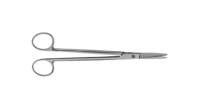 V. Mueller - RH1663 - Facelift Scissors V. Mueller Gorney 7-1/4 Inch Length Surgical Grade Stainless Steel NonSterile Finger Ring Handle Straight Blunt Tip / Blunt Tip