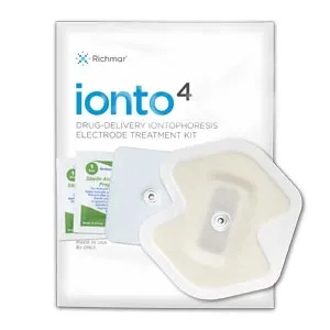 Richmar Naimco Corp - 201-4522 - Ionto4 Butterfly Electrode Kit, 2.0cc, 4ma Iontophoresis Electrode, Buffered Return Electrode, (2) Alcohol Prep Pads, 12kt/bg, 1bg/cs (US Only)