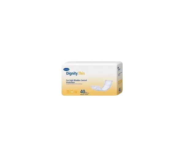 Hartmann - Dignity Thin - 30054 - Dignity ThinBladder Control Pad Dignity Thin 3-1/2 X 12 Inch Light Absorbency Polymer Core One Size Fits Most