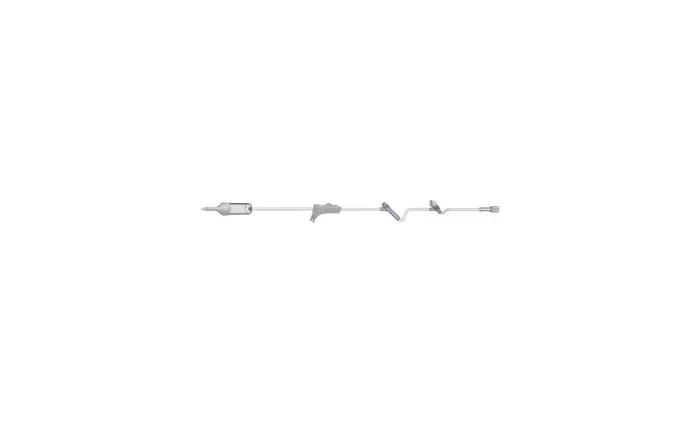 Amsino - AMSafe - 108306 - International  Primary IV Administration Set  Gravity 2 Ports 10 Drops / mL Drip Rate Without Filter 83 Inch Tubing Solution