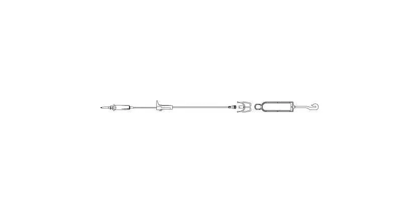B Braun Medical - Braun - NF1430 - B.   Secondary IV Administration Set B Gravity Without Ports 15 Drops / mL Drip Rate Without Filter 49 Inch Tubing Solution