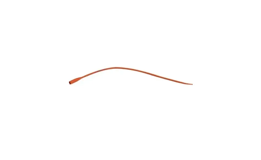 Amsino - AMSure - AS44010 - International  Urethral Catheter  Straight Tip Red Rubber 10 Fr. 16 Inch