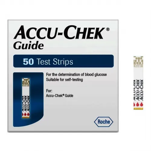 Roche Diagnostics - 07453736001 - Accu-Chek Guide 50 ct Blood Glucose Test Strips.