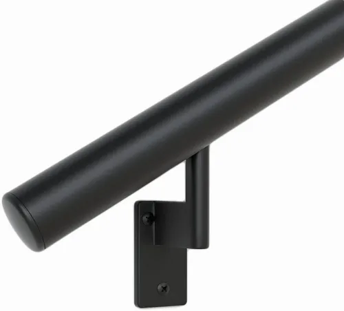 Roll-A-Ramp - 4040-15L - Anodized Aluminum Handrails - Style 2. Loop Ends (rails Have A Rounded End - Approx. )  **Also Available With A Loop On One End Of Handrail Only - Ask For Details. 15' Handrail W/ Loop Ends.fits Ramp Length