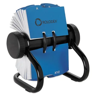 Rolodex - ROL67236 - Open Rotary Business Card File W/24 Guides, Black