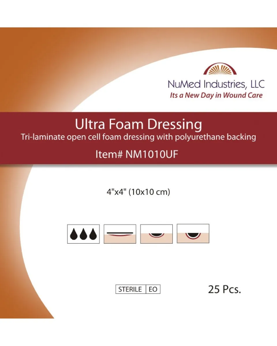 NuMed Industries - From: NM1010F/UF To: NM5050F/UF - Ultra Foam Dressing