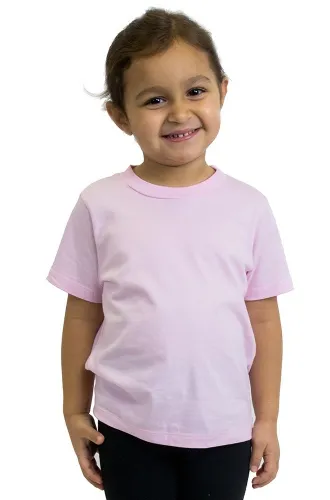 Royal Apparel - 5061ORG- Rose pink - Organic Toddler Short Sleeve Crew Tee-Rose pink