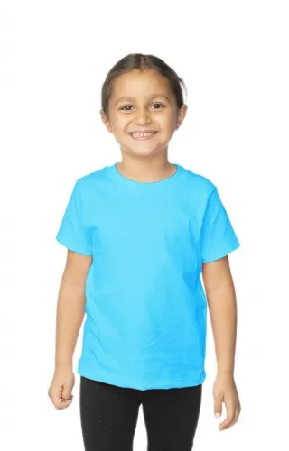 Royal Apparel - 5061ORG- Scuba blue - Organic Toddler Short Sleeve Crew Tee-Scuba blue