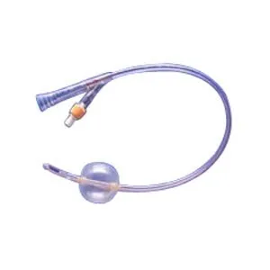 Teleflex - 662430-000220 - Soft Simplastic Foley Catheter Soft Simplastic 2 Way Coude Tip 30 cc Balloon 22 Fr. PVC