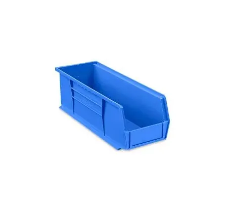 Uline - S-12418BLU - Stackable Storage Bin Uline Blue Plastic 5 X 5-1/2 X 18 Inch