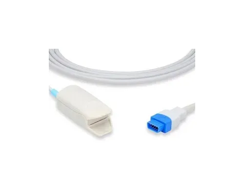 Cables and Sensors - S403-1170 - Short SpO2 Sensor, Adult Clip, Datex Ohmeda Compatible w/ OEM: TS-F-D (DROP SHIP ONLY) (Freight Terms are Prepaid & Added to Invoice - Contact Vendor for Specifics)