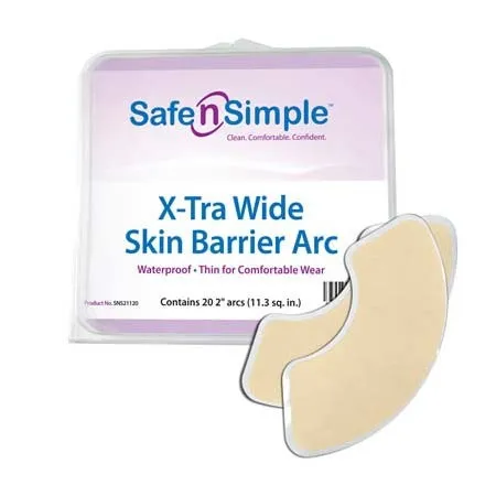 Safe N Simple - 21120 - Skin Barrier X-Tra Wide Crescent Arcs