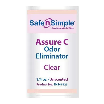 Safe N Simple - Safe n' Simple - SNS41425 - Assure C Odor Eliminator 1/4 oz. Travel Packet, Unscented