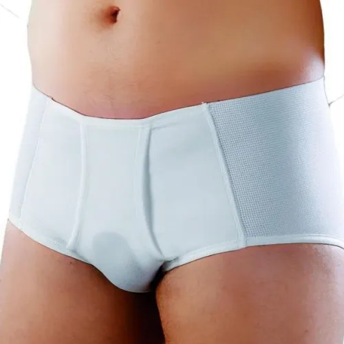 SAFTE - From: MH313-2 To: MH313-7 - Gentleman Inguinal Hernia Slip Girdle Front Opening Gusset Slip High Cut Art.313