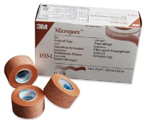 SAM Medical - From: 155103 To: 155106  Bound Tree Medical Tape Adhesive Porous 1/2 In X 10 Yd 24/bx 12bx/cs Zonas