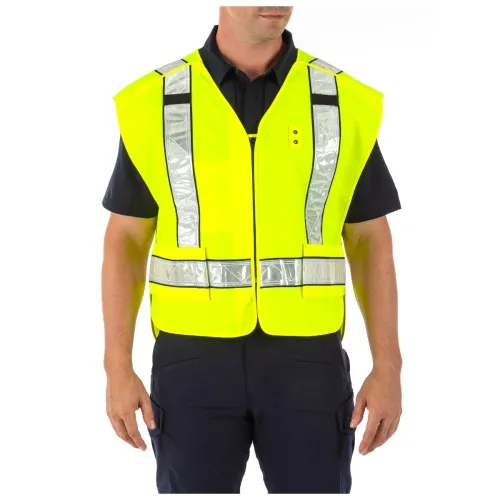 Bound Tree Medical - 49022-320-Reg - 5.11, Safety Vest, 5 Point Breakaway, Reflective , Reg