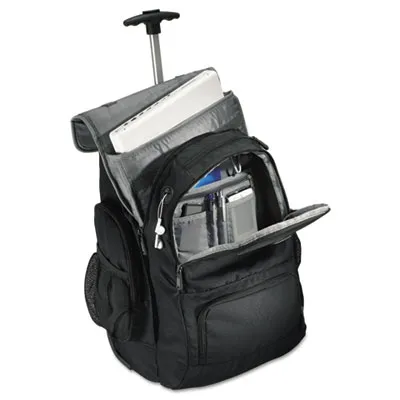 Samsnitelu - SML178961053 - Rolling Backpack, 14 X 8 X 21, Black/Charcoal