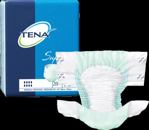 Essity - 68011 - TENA ProSkin Super Unisex Adult Incontinence Brief TENA ProSkin Super X Large Disposable Heavy Absorbency