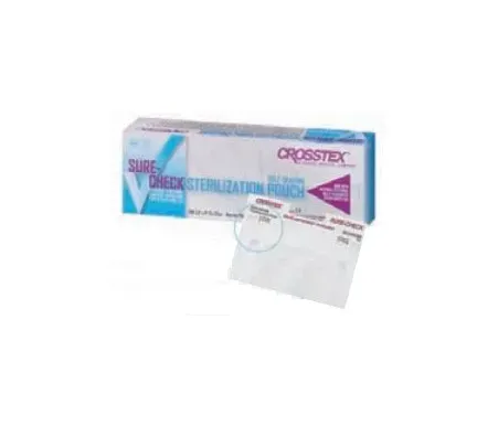 SPS Medical Supply - Sure-Check - SCL2 - Sure Check Sterilization Pouch Sure Check Ethylene Oxide (EO) Gas / Steam 7 1/2 X 13 Inch Transparent Self Seal Film