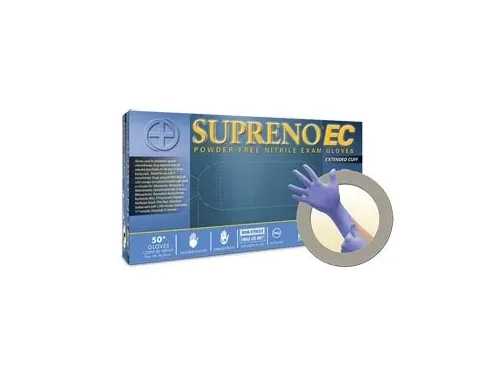 Microflex - SEC-375-L - Exam Gloves, Nitrile Extended Cuff, PF, Latex-Free, Textured Fingers, (For Sales in US Only)