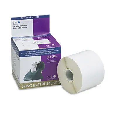 Seikoindus - SKPSLPSRL - Slp-srl Self-adhesive Wide Shipping Labels, 2.12 X 4, White, 220 Labels/roll 