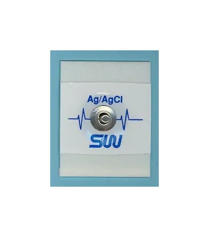 S & W Healthcare - SERIES803 - Ecg Monitoring Electrode Foam Backing Non-radiolucent Snap Connector 30 Per Pack