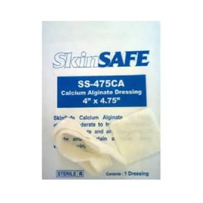 Skinsafe - SS475CA - Skinsafe Calcium Alginate Wound Dressing, 4" x 4.75".