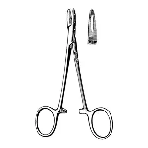 Sklar Instruments - 65-6550 - Collier Needle Holder, Fenestrated Jaw, 5.25" (DROP SHIP ONLY)