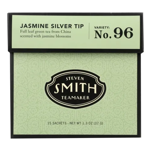 Smith Tea - 235045 - Green Tea Jasmine Silver Tip 15 tea bags