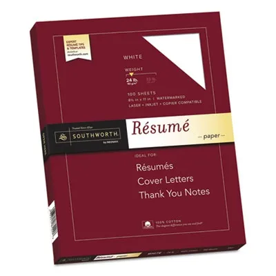 Southworth - From: sour14cf-edt To: sourd18cf-edt - 100% Cotton Resume Paper