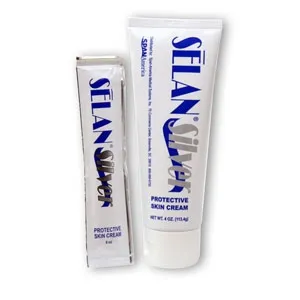 Span America - Selan Silver - SSPC04012 - Skin Protectant with Silver Selan Silver 4 oz. Tube Scented Cream