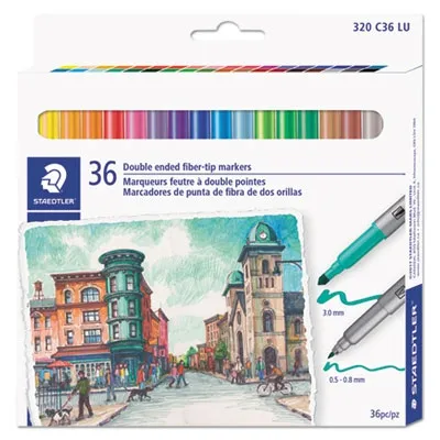 Staedtler - From: STD3200TB36 To: STD3200TB7202 - Double Ended Markers