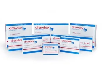 Steadmed Medical - From: 00321 to  00300 - Drawtex Hydroconductive Wound Dressing with 2 Steadmed Medical 00321 LevaFiber 18 inch Strips (1 bx of 10 Dressings) Dressings Urgo 00300 Levafiber x