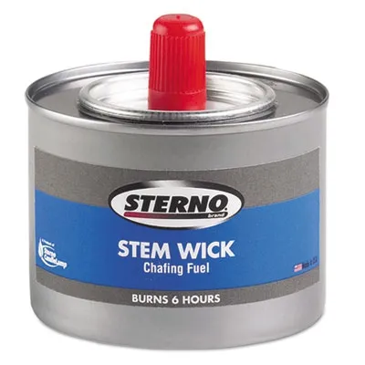 Sternogrp - STE10102 - Chafing Fuel Can With Stem Wick, Methanol,1.89G, Six-Hour Burn, 24/Carton