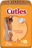 Cuties - CR5001 - Prevail Cuties Baby Diapers Over 27 Lbs.